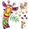 Engelhart - 602280 - Puzzle di Legno Animali: Giraffa A3-123 Pezzi Unici - Adulti - Scatola Regalo - +12 Anni - 29,7 x 42 cm