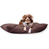4L Textil Cuccia Cane velluto a coste Cuscino Cane Taglia Grande e Media Cuscino per Cani sfoderabile e lavabile (120x100 cm, Marrone(Strisce))