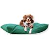 4L Textil Cuccia Cane velluto a coste Cuscino Cane Taglia Grande e Media Cuscino per Cani sfoderabile e lavabile (80x60 cm, Verde(Strisce))