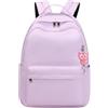 HAXNOHEY Zaini Scuola Media Zaino Scuola Media Zaini Scuola Superiore Ragazza Zaino Scolastico Medie School Backpack Università Zaino Liceo Zaini Scolastici Superiori Zainetti Per La Scuola Secondaria Viola