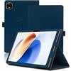 Envibe Custodia per DOOGEE T30E 11 Pollici, Cover Tablet DOOGEE T30E, Copertura Protettiva Pieghevole con Supporto per Matita e Cinturino da Polso, Protezione Completa. (Blu)