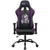 Subsonic Joker Sedia da Gioco o da Ufficio, Sedia Gaming Adulti, Seduta Confortevole, Poggiatesta Integrato, Braccioli e Altezza Regolabili, Schienale Ergonomico, Nero