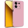 MyGadget Cover per Xiaomi Redmi Note 13 5G - Custodia in Silicone Morbido a Doppio Strato - Case con Protezione Fotocamera & Fodera Interna Antigraffio - Rosa Chiaro