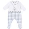 Chicco Tutina Con Apertura A Patello, Pigiamino per bambino e neonato Unisex - Bimbi 0-24, Bianco (2-1M), 0 mesi, Designed in Italy