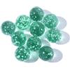 Generic 10 palline di vetro luminose, color crema, per giocare, flipper, bestiame, piccole biglie, giocattoli rimbalzanti (verde mela)