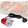 EXLECO Motore Girarrosto per Barbecue Motorino DC 220V 230V 240V Griglia Elettrica Barbecue Macchina Elettrico Grill Rotator per Grillen Portatile Moteur Casa Accessori per Barbecue Rosso