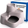 Miaustore Mini Fontanella per Gatti Ceramica con Sensore di Movimento - Silenziosa, Fontana Gatto Senza Plastica, Non ha Bisogno di Filtri - Distributore Acqua Automatica per Gatti - Grigio