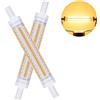 I-SHUNFA R7S LED 118mm Lampadine,10W Lampadine Led sostituisce 100W lampadina alogena,AC230V,Bianco Caldo 2700K,1100LM,non dimmerabile angolo del fascio di 360 °,per corridoio/lampada da terra,2 pack