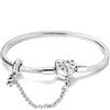 Hapour Bracciale Charms in Argento 925 per Donne Farfalla Migliore Amico Cuore Luna e Stella Bracciale Charms a Catena di Serpente con 5A Cubic Zirconia