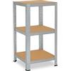 shelfplaza® 100x40x40cm HOME Scaffale metallo per carichi pesanti zincato con 3 ripiani con 175kg capacità di carico/Scaffali in metallo per garage come scaffali per ripostiglio o officina