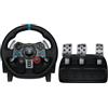 Logitech G Logitech G29 Driving Force Racing Wheel Volante da Corsa, Pedali Regolabili, Ritorno di Forza Reale, Comandi Cambio in Acciaio Inossidabile, Volante in Pelle, Presa EU, per PS5, PS4, PC, Mac - Nero