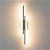 Klighten Applique da Parete Interno, 16W LED Moderno Lampada da Parete, Bianca Calda 3000K Illuminazione da Parete per Camera da Letto Corridoio Soggiorno Scala (Bianco