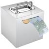 Wuhonghao Salvadanaio Sicuro in Acciaio Inox Adulti,Salvadanaio Grande Riutilizzabile per Bambini,Un the Bank Box Apribile con Una Maniglia che Può Essere Aperta,Tirelire Banconote Money Vault