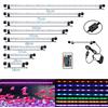 VARMHUS SolarNovo LED Aquarium Illuminazione Subacquea Top Copertura della Luce Impermeabile Lampada per Fish Tank (1.8 * 48cm, RGB)