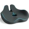WOWMVP Cuscino Sedia Ufficio, Cuscino ergonomico Sedile Ortopedico in Memory Foam per Emorroidi Coccige Sciatica Alleviare il Dolore alla Schiena Cuscini Seduta Antiscivolo per Auto, Sedia a Rotelle, Gaming