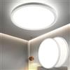 OTREN Plafoniera LED Soffitto, Lampada da Soffitto 4000K, Lampadario Bagno Rotonda per per Camera da Letto, Bagno, Cucina, Soggiorno, Ufficio, Balcone, Ø23CM (Pack of 2)