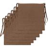 Il Tuo Artigiano Design Set 6 Cuscini per Sedie da Cucina Made in Italy - Cuscini Copri Sedie 40x40 cm spessore 4 cm - Tessuto Cotone e Poliestere, Imbottiture in Spugna (Marrone)