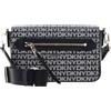 DKNY Bryant Ave Top Zip Dome Crossbody, Donna, Logo Nero