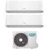 Hisense Climatizzatore Condizionatore Hisense Dual Split Inverter serie ENERGY PRO PLUS / HI-ENERGY 12+12 con 2AMW52U4RXC R-32 Wi-Fi Integrato 12000+12000