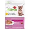 Natural Trainer Kitten and Young bocconcini in salsa con pollo - 6 bustine da 85gr.