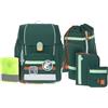 Lässig Set di borse per la scuola da 7 pezzi per bambini/School Set Boxy Unique dark green Ocean Edition
