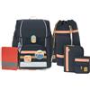 Lässig Set di borse per la scuola da 7 pezzi per bambini/School Set Boxy Unique dark blue Ocean Edition