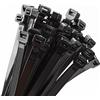 Armpow - 50 fascette stringicavo resistenti, 9 mm x 600 mm, resistenza alla trazione di 80 kg, resistenti ai raggi UV, autobloccanti, nero