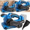 Aisny Levigatrice Nastro, Batteria Levigatrice Nastro Per Makita 18V Senza Spazzole Nastro Senza Fili 6 Velocità Variabili Strumento Lucidatura Con Sacchetto Polvere Per Legno Metallo (Batteria Non Inclusa)