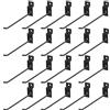 Hmkesoteric 20 Pz Ganci per Pannelli Forati, Ganci Pannello Portautensili, Gancio per Pannello Forato Portautensili, Ganci per Pegboard Hooks in Metallo per Pannelli Forato Garage Negozi di Supermercati (15CM)