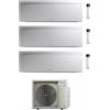 Daikin FTXJ20AW FTXJ25AW FTXJ25AW 3MXM68A(9) Climatizzatore Trial Split Parete Emura3 White/Bianco 7+9+9 R-32 WIFI Alexa Google