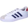 adidas VL Court 3.0 Shoes Kids, Unisex-Bambini e Ragazzi, Cloud White Dark Blue Better Scarlet, 33.5 EU