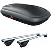 MENABO BOX Baule Barre Portatutto da Tetto auto Portapacchi COMPATIBILE con Panda 312