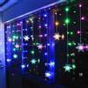 Klighten Tenda Luci LED, Luci cascata, Strisce LED, 96er Led Luci 3.5 * 0.65m Luci Stringa 8 Modalità Impermeabili IP44, per finestra, porta, patio, giardino, feste, Natale (RGB)