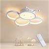 KAUCQI Plafoniera Cameretta Bambini 40CM Dimmerabile Ape 32W | Lampadario Camera da letto Lampade Led Soffitto Animali Luce con Telecomando 3000-6000K Bambina Bambino Ragazzo Ragazza
