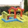 GIODICART Gioco Gonfiabile per Bambini, Grande Casa con Scivolo e Piscina