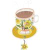 Enesco Allen Design By Michelle Allen orologio, multicolore, altezza 33 centimetri