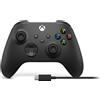 Microsoft Xbox Wireless Controller + Usb-C Cable Nero Gamepad Analogico/Digitale Pc Xbox One Xbox One S Xbox One X Xbox Series S Xbox Series X - 1V8-00002