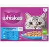 Whiskas 1+ Pesce Selezione in gelatina cibo umido per gatti multipack (bustine 85 g) 2 confezioni (80 x 85 g)