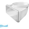EDIL PLAST SRL Curva da tubo tondo 100Ø a 120×60mm - CGV126B