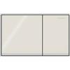 Geberit Placca Geberit Omega60 Square Vetro Grigio Sabbia / Cromato Lucido | 115.081.JL.1 Cromato Lucido