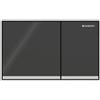 Geberit Placca Geberit Omega60 Square Vetro Nero / Cromato Lucido | 115.081.SJ.1 Vetro Nero