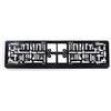 AUTO-STYLE Portaplacca sintetica 'Click' 52 x 11 cm, colore: Nero