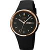 SKMEI Orologi per giovani donne da donna con cinturino in silicone grande quadrante grande impermeabile moda casual semplice quarzo analogico giorno data ragazze regalo bianco orologio da polso,
