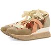 GIOSEPPO Sneakers aperte beige con zeppa da donna TOTNES, beige, 41 EU