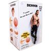 59-00003 LOVE DOLL DENNIS INFLATABLE 3D BODYPARTS VIBRATING BAMBOLO GONFIABILE CON VISO 3D E GENITALI REALISTICI UOMO MASCHIO CON PENE VIBRATORE