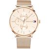 Tommy Hilfiger Orologio Multifunzionale al Quarzo da Donna - 3 Sottocadranti, Resistente all'Acqua 3ATM con Bracciale in Pelle o in Acciaio Inossidabile a Maglie o a Rete