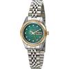 Armitron Orologio da polso da Donna, 75/2475, impreziosito da veri cristalli, funzione datario, Argento/Green