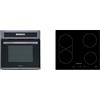 respekta Forno autark Black Steel LED Timer, Induzione Bridgezone Slider Controllo Rispetta