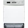 Respekta lavastoviglie parzialmente integrata 60 cm/Lavastoviglie da incasso con cestello portaposate flessibile / 6 programmi/Avvio differito/ 12 coperti/GSP60TIDV/particolarmente silenziosa 49dB