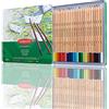 Derwent Academy Set di 24 Matite Colorate Acquerellabili Sfumabili in Custodia di Metallo, Utilizzabili sia da Asciutte che da Bagnate, Adatte a Colorare, Disegnare ed Illustrare